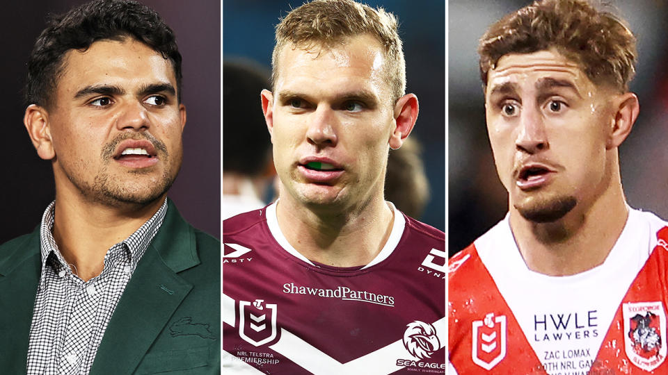 Latrell Mitchell, Tom Trbojevic and Zac Lomax.