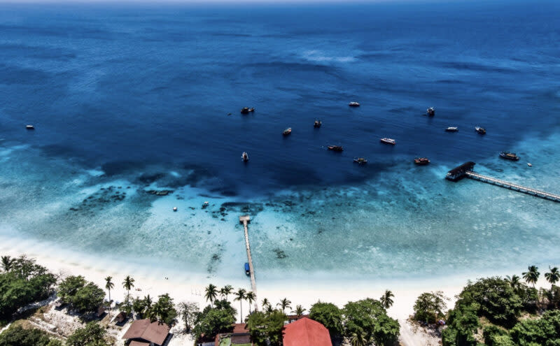 langtengah - top shot of resort