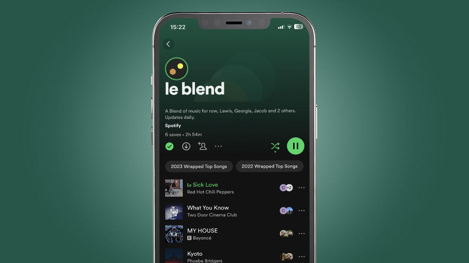 Spotify Blend playlist