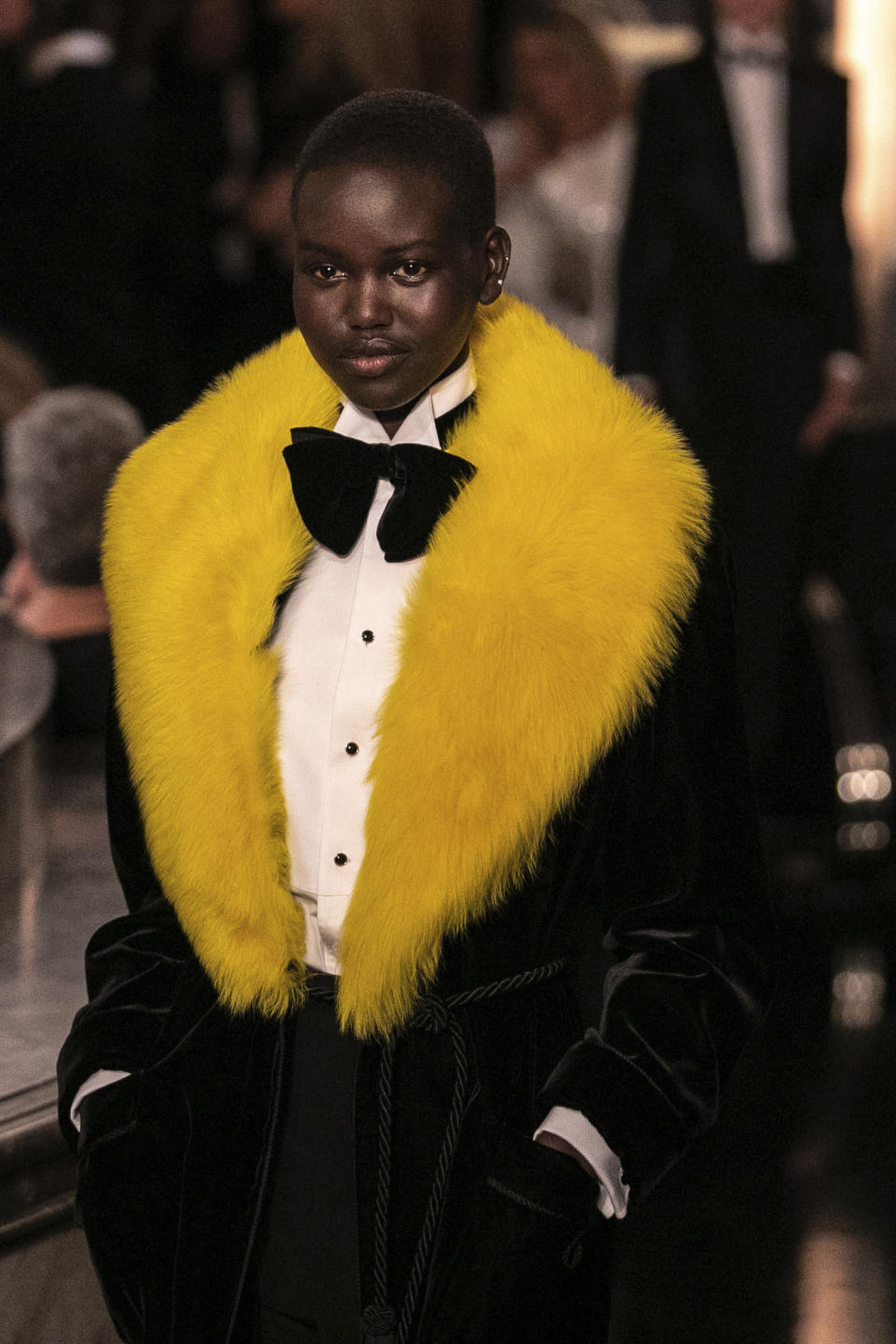 The Ralph Lauren collection is modeled during Fashion Week in New York, Saturday, Sept. 7, 2019. (AP Photo/Jeenah Moon)