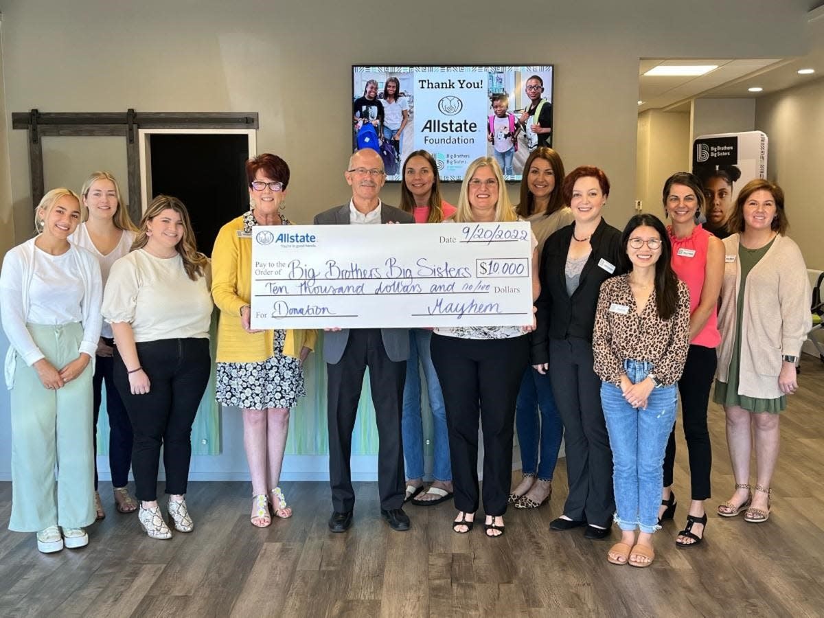 Big Brothers Big Sisters of Northwest Florida recently received a $10,000 grant from The Allstate Foundation.