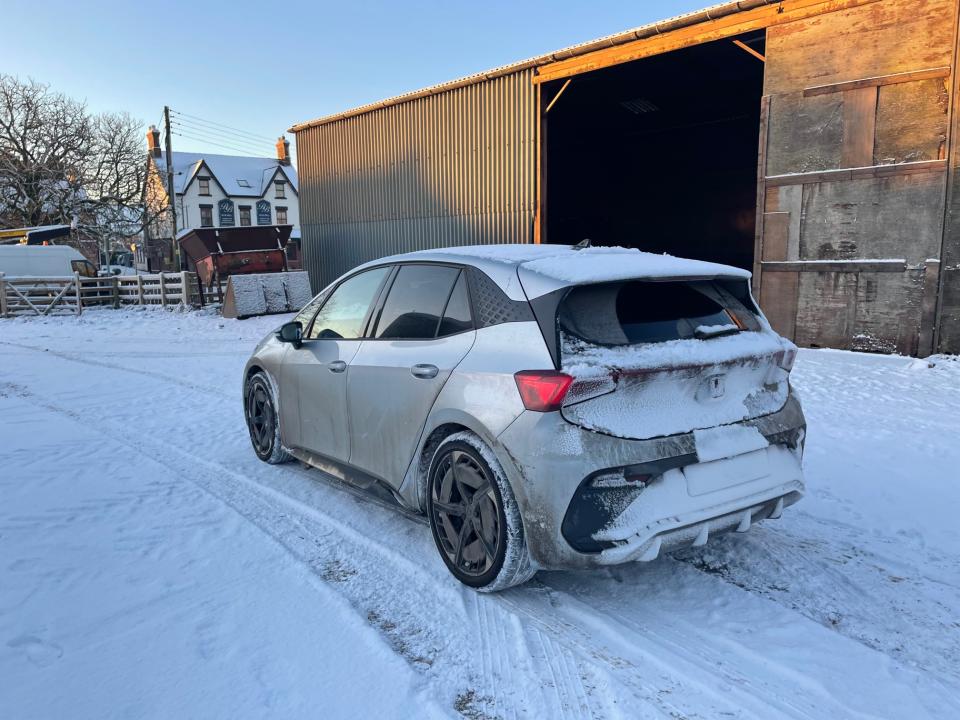 The Cupra Born was impressively capable in wintery weather. (PA)