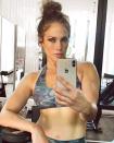 <p>Of course, Lopez is hitting the gym while social distancing — would you expect anything less? Alongside one gym selfie, <a href="https://www.instagram.com/p/CAOjUjBgZU4/?utm_source=ig_embed" rel="nofollow noopener" target="_blank" data-ylk="slk:the 51 year old wrote;elm:context_link;itc:0;sec:content-canvas" class="link ">the 51 year old wrote</a>, "If it doesn't challenge you, it doesn't change you." </p>