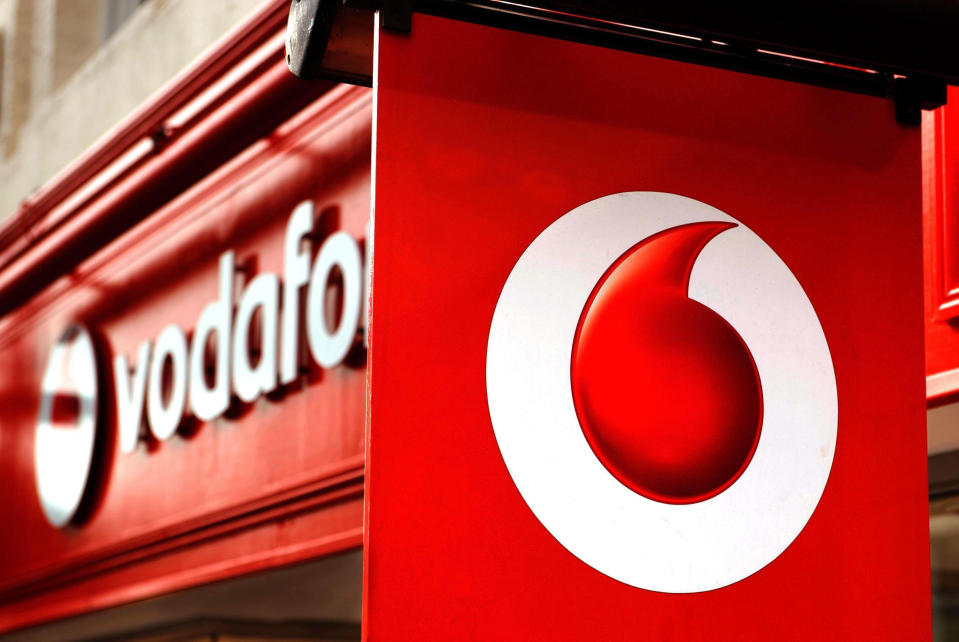 Vodafone revenues fall