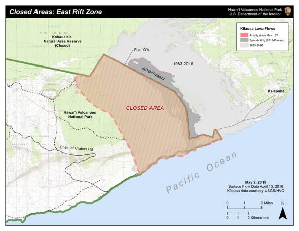 Dangerous conditions around the Kīlauea Volcano on the eastern side of Hawaii's Big Island continue to keep hundreds of residents from their homes.