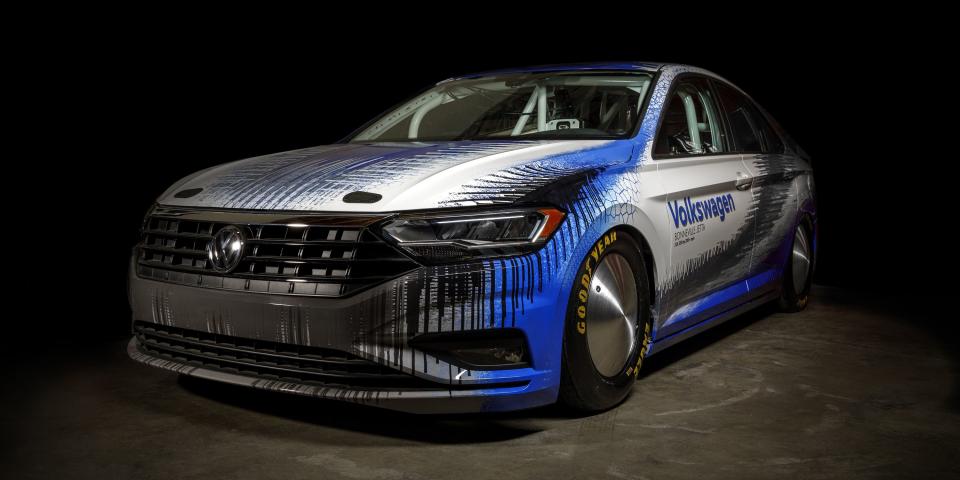 <p>A regular VW Jetta is a fine enough car. This one is different: With a heavily-modified version of the production EA888 2.0-liter turbo engine, it's built for outright speed. At the Bonneville Salt Flats this summer, Volkswagen hopes it'll surpass 209 miles per hour.</p>