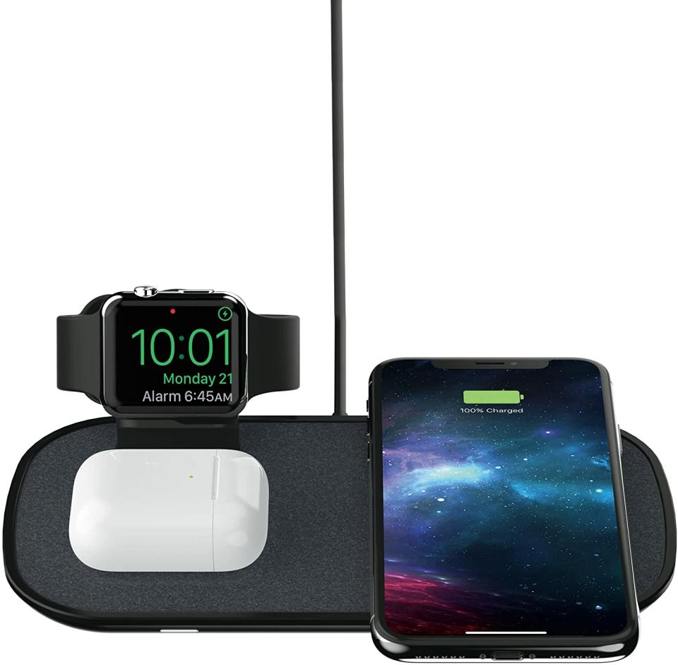 mophie 3-in-1 Wireless Charging Pad 7.5W Qi Certified for Fast Charging