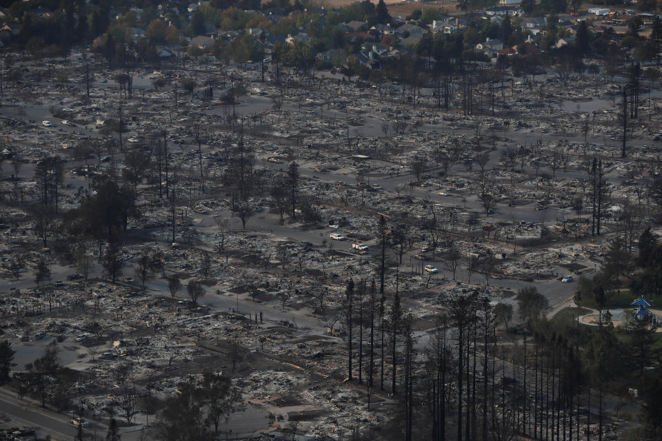 Tubbs Fire aftermath in Santa Rosa