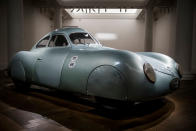 L'auto poteva raggiungere una velocità massima di oltre 150 km/h. Il pilota austriaco Otto Mathé la utilizzò in diverse gare in Europa nel 1949. (Foto: Ian West/PA Wire/Getty Images)