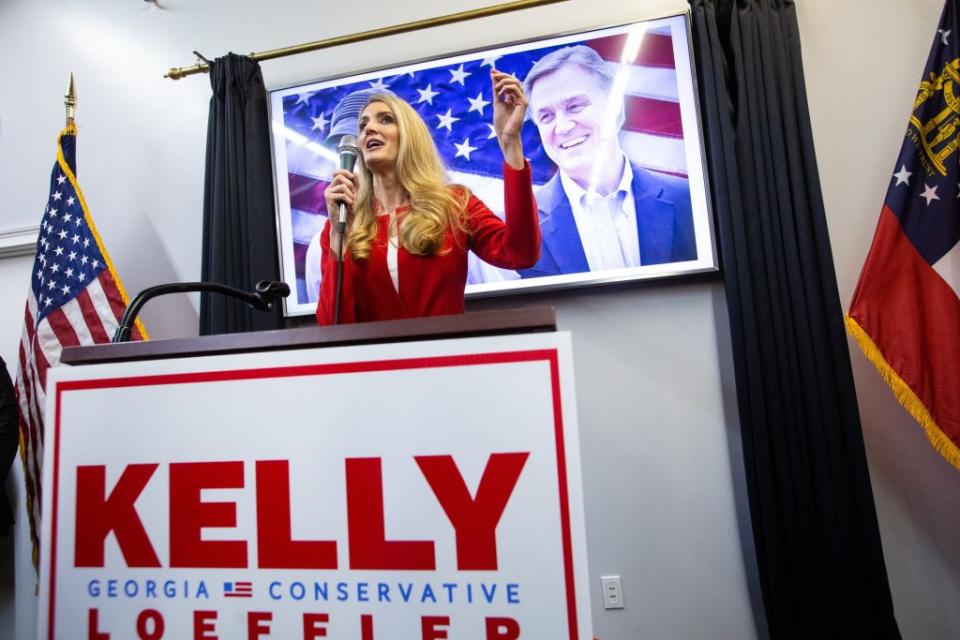 Georgia GOP Senate Candidates David Perdue And Kelly Loeffler Hold Campaign Rally