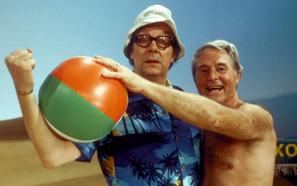 Morecambe and Wise in 1982 - Rex Features