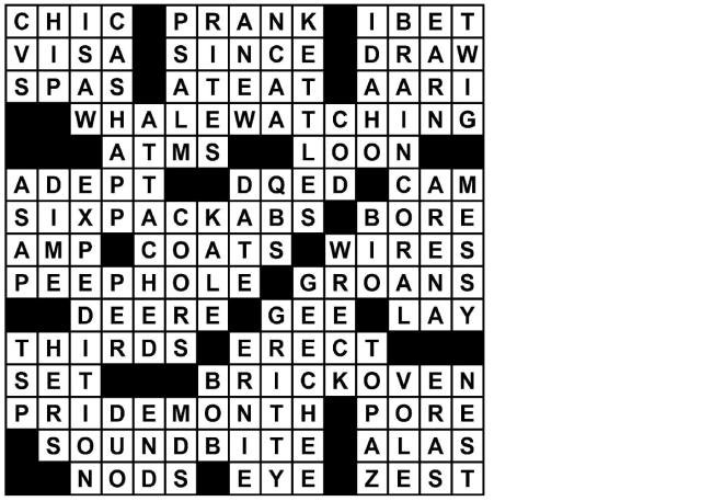 Mini Crossword with Answers: August 9, 2023