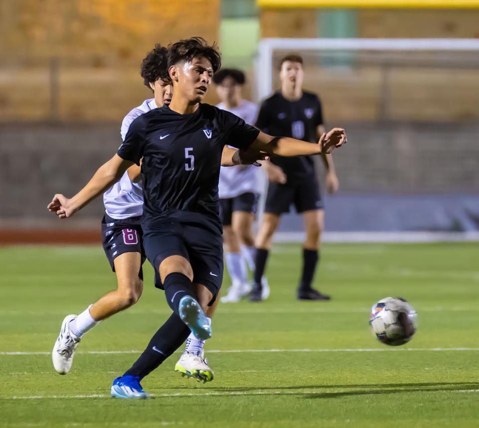 Vandegrift midfielder Emmy Aranda scored 22 goals this season, helping the Vipers reach the UIL state soccer tournament for the first time ever. The four-year starter is still considering his college options.