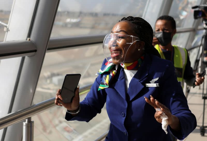 South Africa's national airline SAA restarts flights after year-long hiatus in Johannesburg
