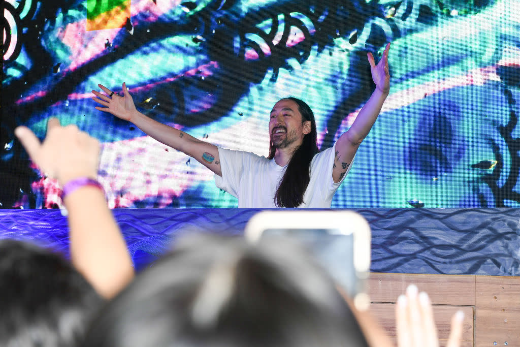 DJ Steve Aoki performs Feb. 5 in Tampa, Florida. (Photo: Marcus Ingram/Getty Images for E11EVEN Miami)
