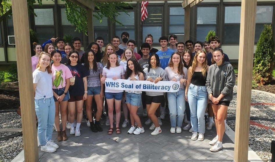 One-hundred and eighteen Westfield High School 12th graders received the Seal of Biliteracy, an award granted to students who attain proficiency in two or more languages by high school graduation.