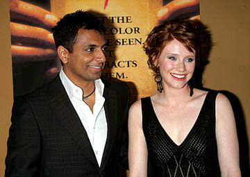 M. Night Shyamalan and Bryce Dallas Howard at the NY premiere of Touchstone's The Village