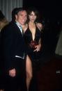 <p>Posing with fashion designer Tommy Hilfiger at the Met Gala in 1999 for the "Rock Style" theme.</p>