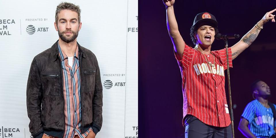 Chace Crawford and Bruno Mars