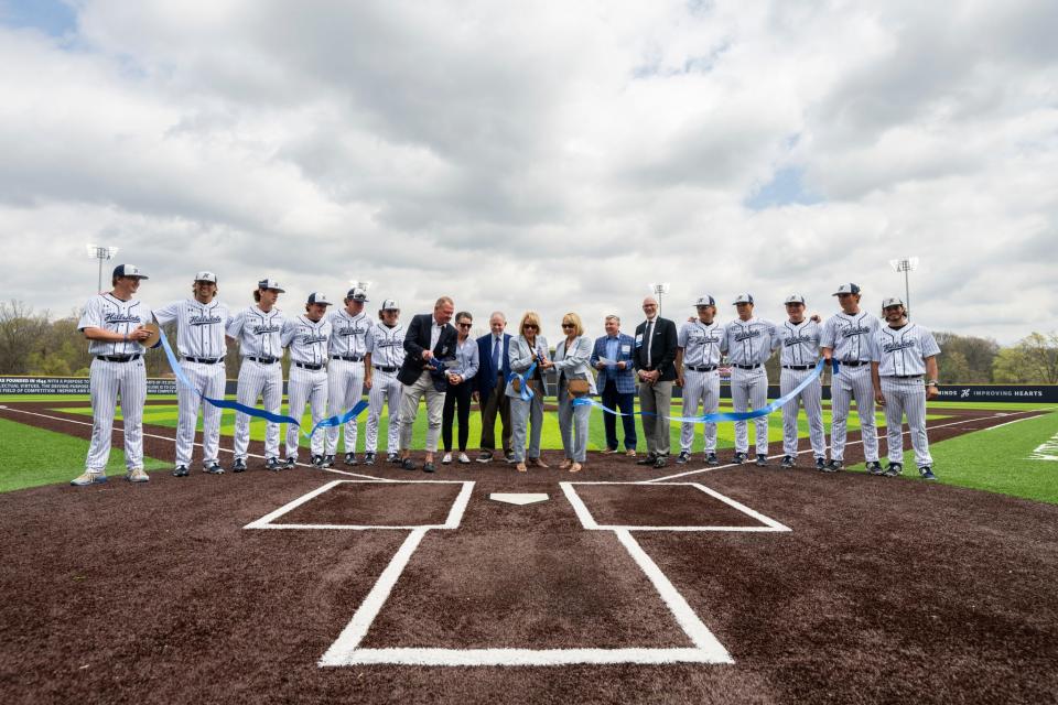 A ribbon cutting for the new Lenda and Glenda Hill Stadium and TFO Partners Field was held Saturday, April 27.