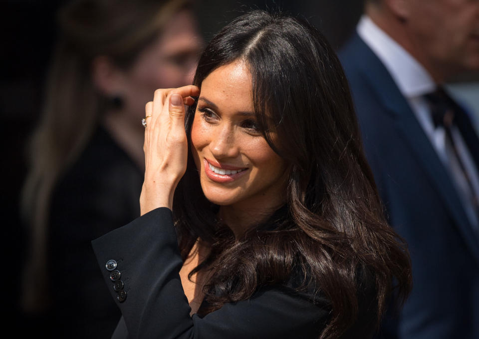 The Duchess of Sussex was reported to have spent time in Balmoral for the first time this summer. [Photo: Getty]