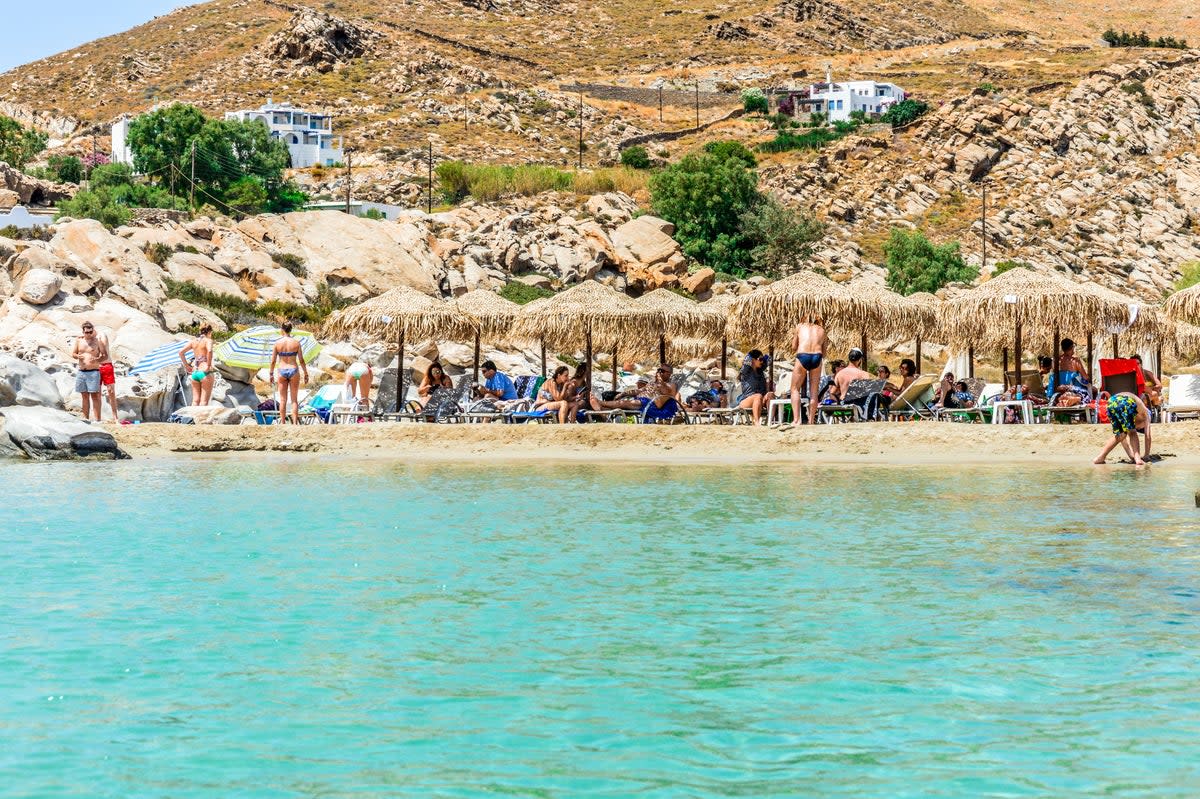 Kolimbithres, the most famous beach on Paros  (Getty Images)