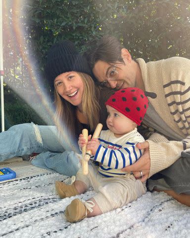 <p>Christopher French Instagram</p> Ashley Tisdale and Christopher French with their daughter Jupiter.