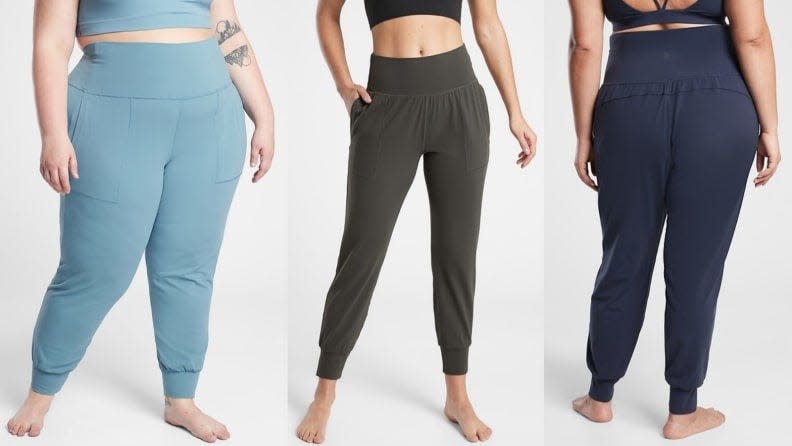 You haven't known comfort until you've tried a yoga class in Athleta joggers.