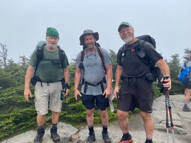 RP (Craig) on Appalachian Trail with Pushup and Mule