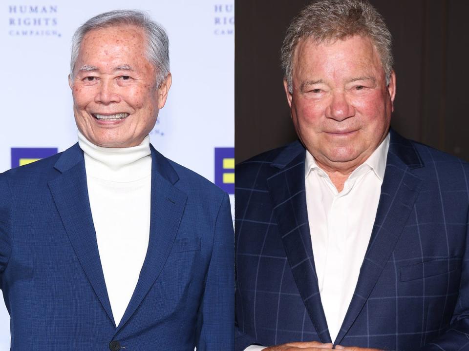 George Takei and William Shatner.