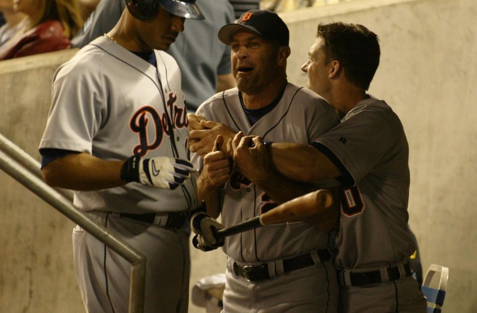 A.J. Hinch and Kirk Gibson were teammates on the ill-fated 2003 Tigers team that lost 119 games.