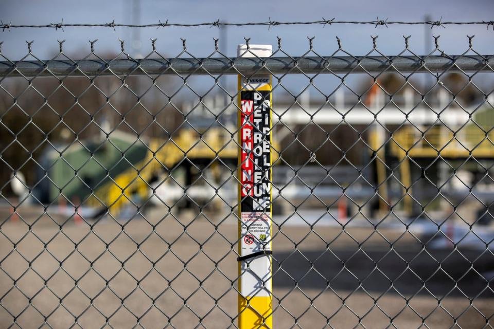 Canada warned of serious economic damage if Line 5 gets closed. That argument appeared to hold sway with the U.S. government. Seen here: a view of the Enbridge facility servicing the pipeline in Michigan.