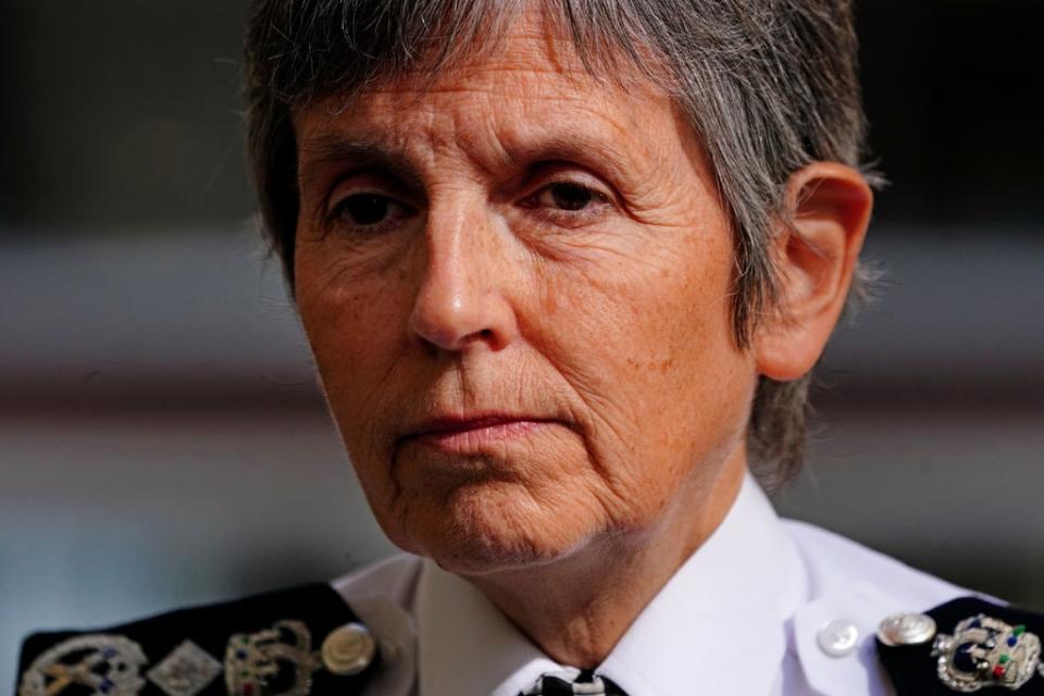 Metropolitan Police Commissioner Dame Cressida Dick (Victoria Jones/PA) (PA Wire)