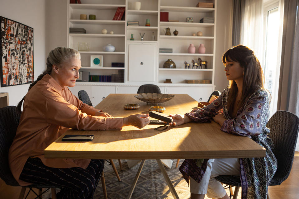 two women seated at a table