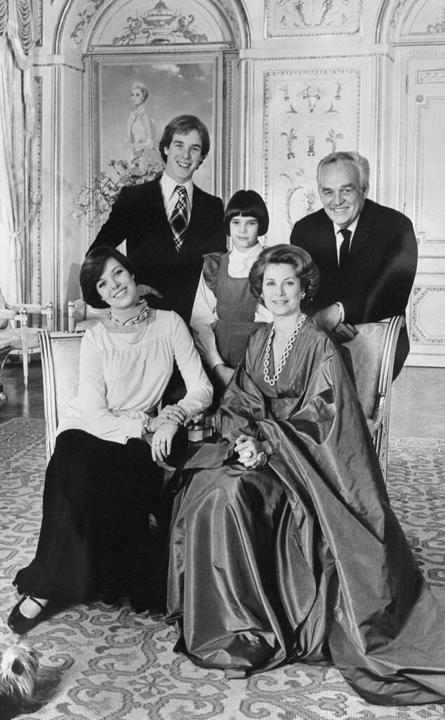 Princess Caroline, Princess Grace Kelly, Prince Albert, Princess Stephanie, Prince Rainier III of Monaco