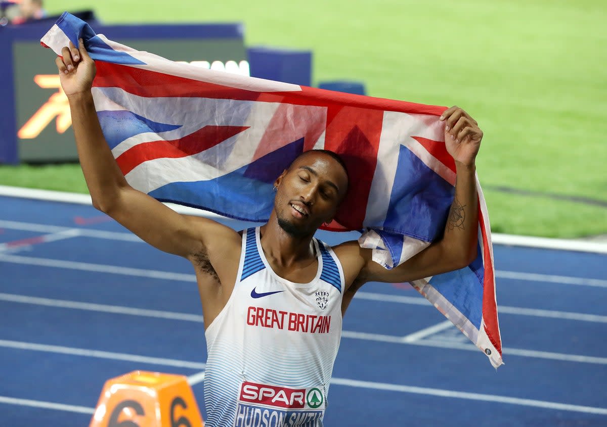 Matthew Hudson-Smith broke the 25-year-old British record in the 400m (Martin Rickett/PA) (PA Archive)