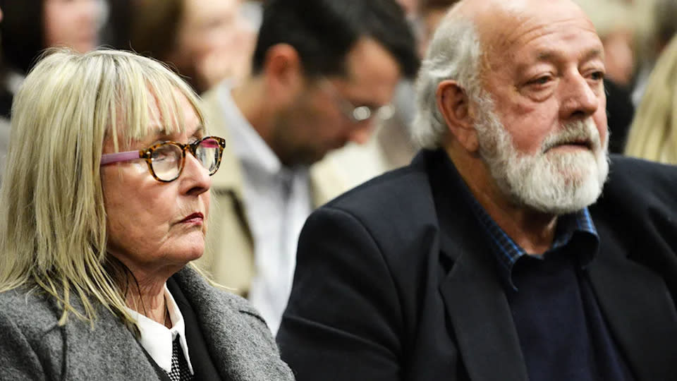 Seen here, Reeva Steenkamp's parents June and Barry at Oscar Pistorius' sentencing hearing.