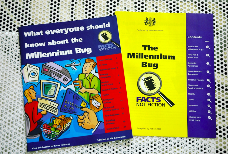 A 1999 government leaflet about the millennium bug (Picture: Rex)