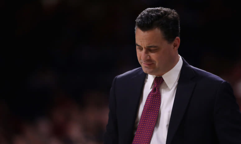 Sean Miller watches on during games against Cal.