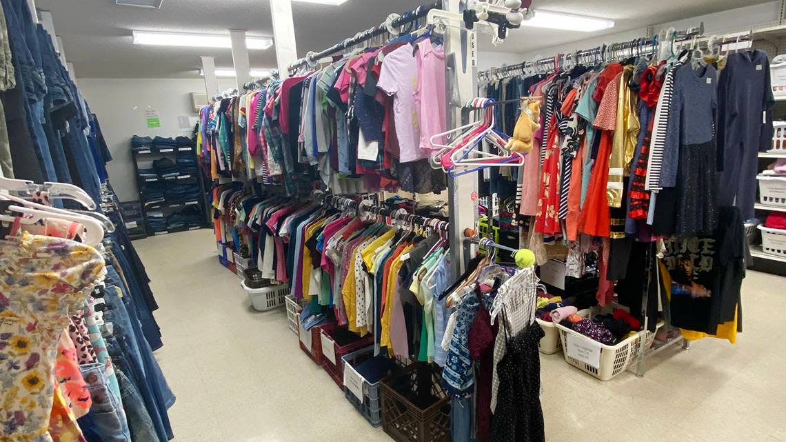 Northland Clothing Center goes through donated clothes quickly.
