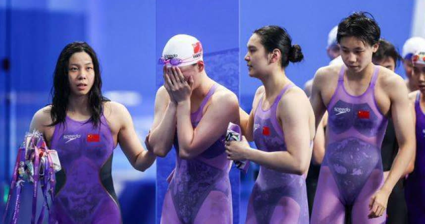 女子4X100米混合泳接力是中國隊的強項，今年世錦賽獲得了第四名，亞運金牌幾乎是囊中之物。（圖／翻攝自微博）