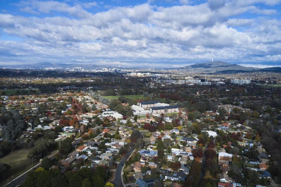 The inner northern suburbs of Canberra.