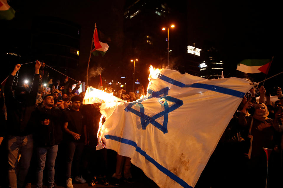 Anti-israelische Proteste in Istanbul. (Bild: REUTERS/Dilara Senkaya)