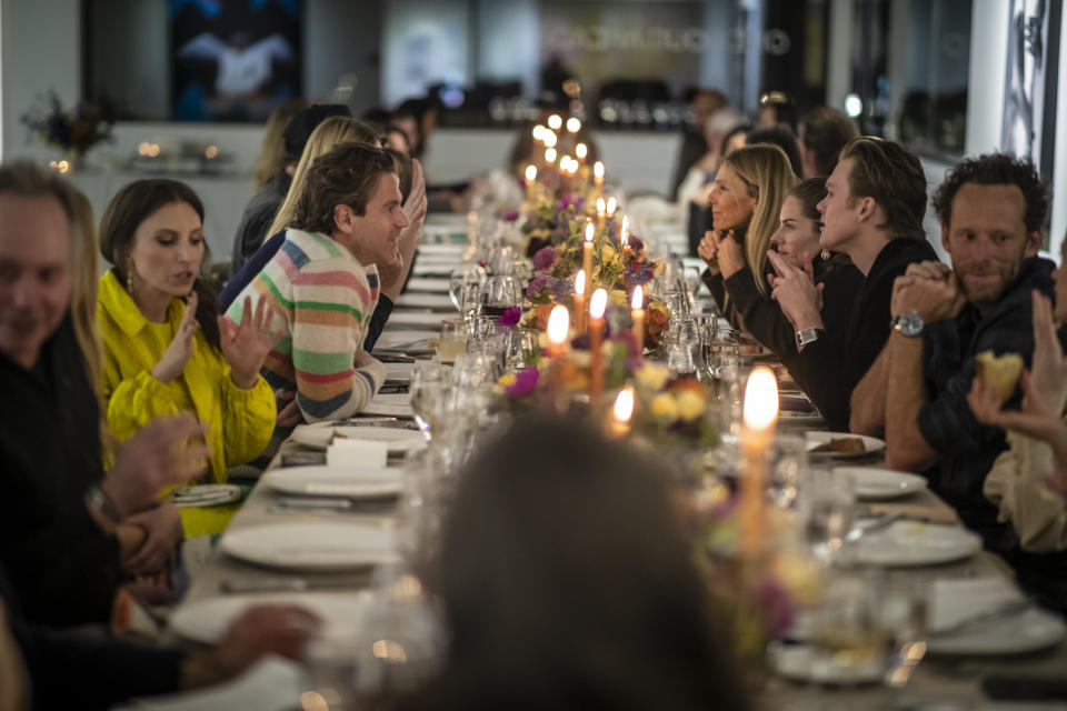 Inside the dinner celebrating Saks x One Hour Ahead. - Credit: Photo by Nick Tininenko