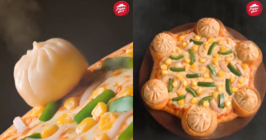 印度必勝客推出外型酷似小籠包的「MOMO MIA披薩」。（圖／翻攝自IG）