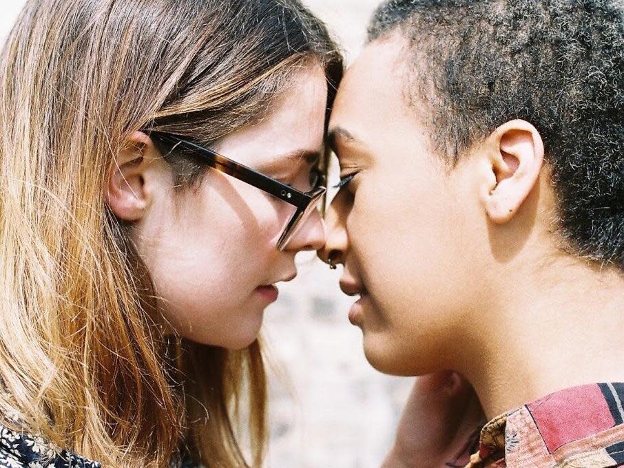 Flo (Laura Cameron), left, and Ayo (Saskia Ross) in Scene: Amelia Oakley