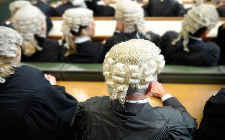 barristers in wigs - Alamy