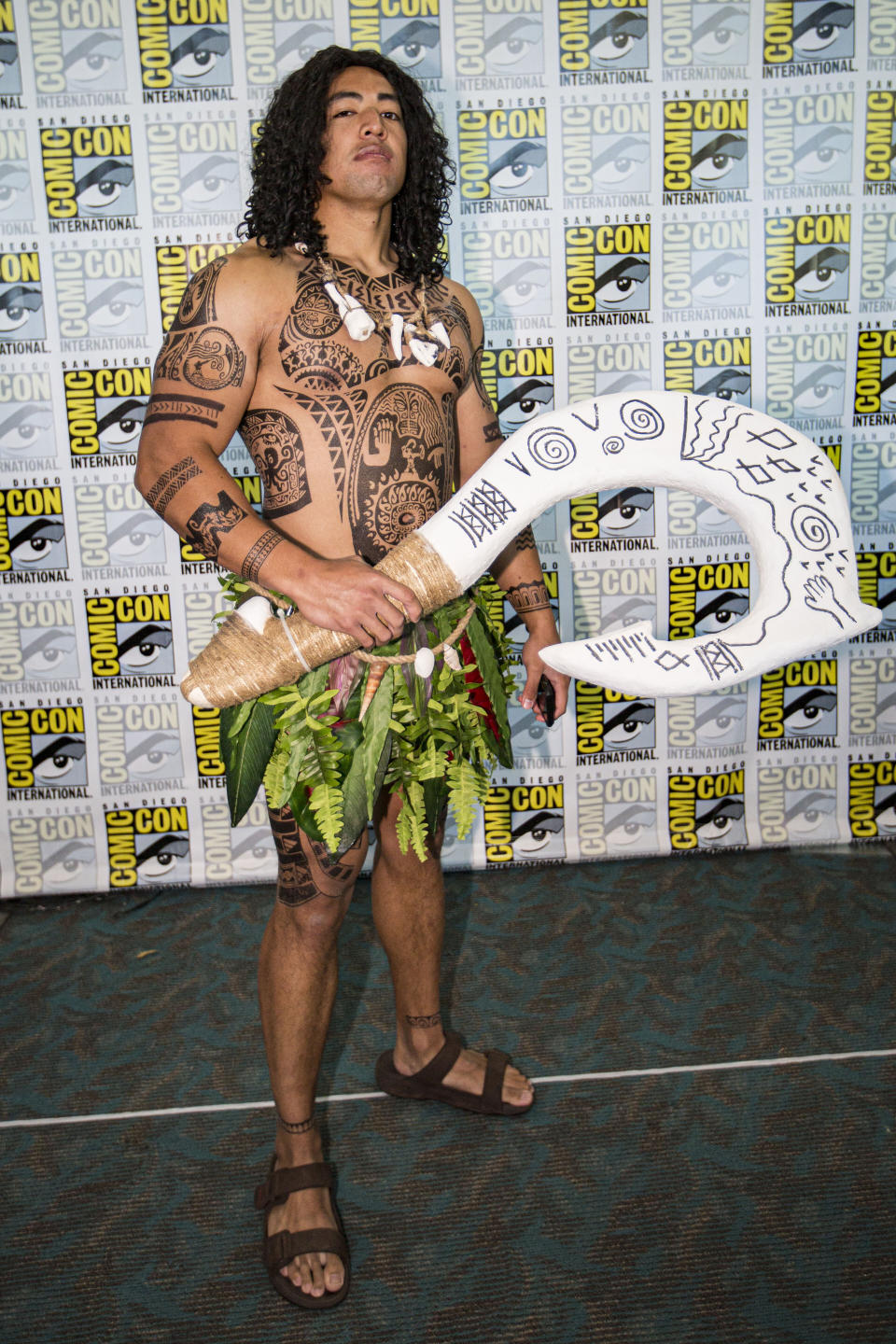 Cosplayer Wester Demandante as Maui from "Moana."&nbsp;
