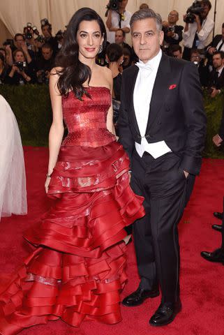 Dimitrios Kambouris/Getty George and Amal Clooney at Met Gala