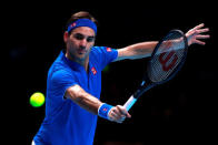 Tennis - ATP Finals - The O2, London, Britain - November 13, 2018 Switzerland's Roger Federer in action during his group stage match against Austria's Dominic Thiem Action Images via Reuters/Andrew Couldridge